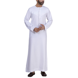 Vente chaude Traditionnel Musulman Coton Jubba Ensemble pour Hommes À La Main À Manches Longues Conception À La Mode Taille Personnalisée pour Automne Printemps - Product Image 1