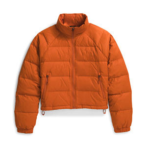 Chaquetas acolchadas de bombardero de invierno para mujer personalizadas, abrigos cortos de burbujas transpirables sólidos, Material de relleno de algodón de retales para mujer - Product Image 5