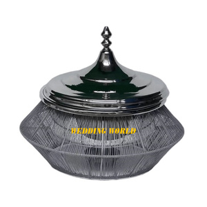 Calentador de alimentos de acero inoxidable, diseño creativo, cazuela hecha a mano, forma redonda, suministros calientes, olla caliente de Metal de lujo - Product Image 1