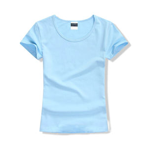 Fabricación de calidad superior Camisetas unisex 100% algodón Logotipo personalizado Camiseta de mujer lisa en blanco - Product Image 5