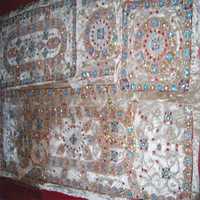 Housses de chaise et de table brodées pour décoration de mariage, élégantes, florales, faites à la main, pour banquets, fêtes et occasions spéciales