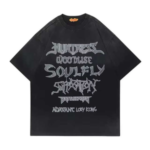 Venta al por mayor 100% algodón de manga corta Camisa de gimnasio de los hombres de secado rápido OEM logotipo personalizado serigrafiado mejores camisas Casuales - Product Image 1