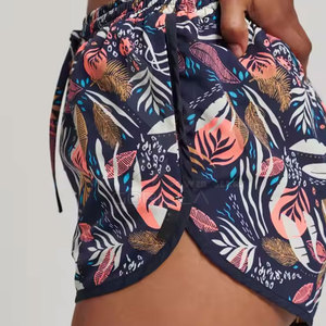 Shorts de Playa para Mujer, Cintura Alta, Elástica, 100% Algodón Ecológico, Secado Rápido, Cómodos, Transpirables, Casuales, para Verano - Product Image 4