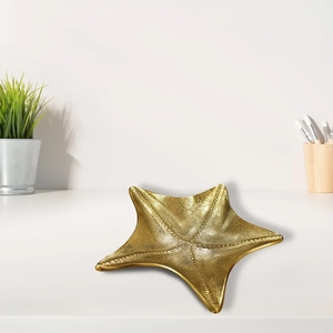 ถาดใส่อาหารรูปปลาดาวสีทองสำหรับตกแต่งในวันหยุดคริสต์มาสถาดเสิร์ฟอาหารถาดอลูมิเนียมสำหรับใส่คุกกี้ - Product Image 2