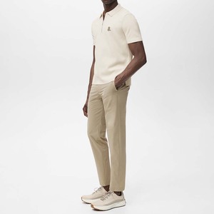 ซิปครึ่งแขนสั้นสำหรับผู้ชายผ้าใยไผ่ระบายอากาศได้ดี100% สำหรับเสื้อเชิ้ตซิปด้านหน้า - Product Image 4