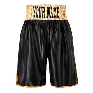 Short de boxe homme imprimé Sublimation Boxer bleu uni Sportswear Plain Training Boxing Shorts - Product Image 1