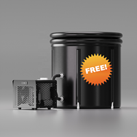 Refroidisseur à eau 1/3HP WiFi App Télécommande Refroidisseur de bain de glace pour la récupération en plongée d'eau froide