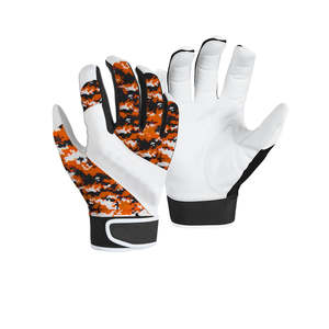 Gants de frappe de baseball en cuir avec logo personnalisé, impression par sublimation, conception numérique, équipement de protection des mains personnalisé, vente en gros pour hommes - Product Image 2