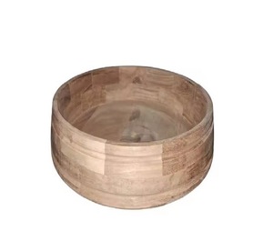 Design moderne de stockage des aliments bol à salade en bois salade de légumes riz dîner bol en bois bols de service logo personnalisé - Product Image 2