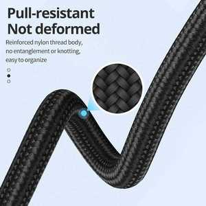 Adaptateur audio USB-C tressé en nylon durable avec charge rapide USB PD et design compact jack 3,5 mm pour téléphones mobiles - Product Image 3