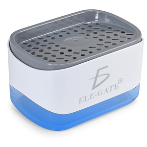 Dispenser di sapone liquido per la casa con porta spugna - Product Image 1