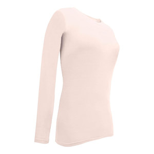 Women's Heavyweight Cotton Full Sleeve T-Shirt | Slim Fit | Mock Neck | Custom Digital Printing | Quick Dry <b>Compressed</b> - Product Image 2