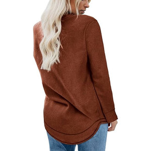 เสื้อสเวตเตอร์คอเต่าของผู้หญิงเสื้อฮู้ดแขนยาว - Product Image 4