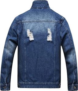 <b>Mens</b> Fashionable Winter <b>Jackets</b> HighQuality Windbreaker, Vintage Ripped Denim, and Slim Fit Streetwear Jean <b>Jackets</b> - Product Image 2