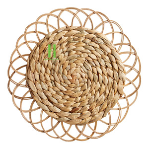 BEST SELLER Handmade Natural Woven Flower Rattan Flower Shape Placemat From Vietnam - Product Image 6