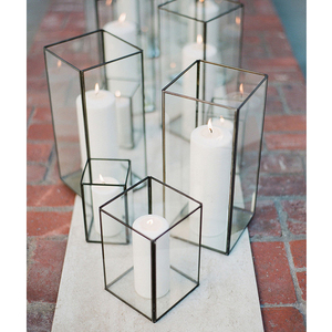 Les mieux notés moderne exclusif Antique fini métal verre votif thé lumière bougeoir luxe hexagone forme bougeoir - Product Image 3