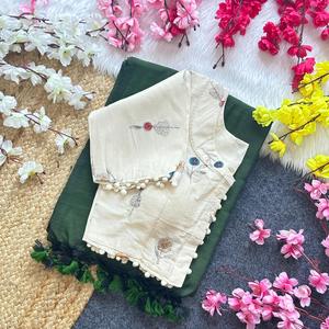 Artriddhs Blousewala Khadi Blusa informal exclusiva de algodón Compras en línea en la India - Product Image 1