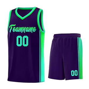 Ensemble de maillot de basket-ball pour hommes de haute qualité, respirant, imprimé, personnalisable, design unique, tendance, shorts de basket-ball d'été - Product Image 5
