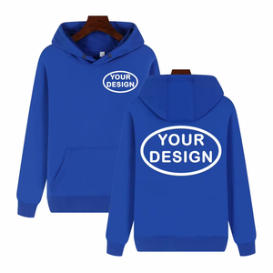 Sudadera con capucha personalizada con impresión de logotipo bordado Jersey grueso fotos personalizadas Casual 100% algodón puro - Product Image 4