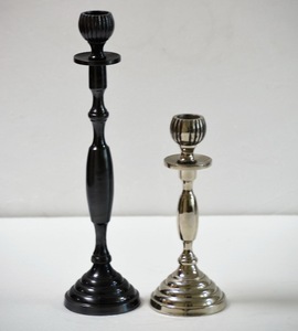 เชิงเทียนอะลูมิเนียมตกแต่งบ้านหรูหราทันสมัยสีดำทั้งภายใน - Product Image 6