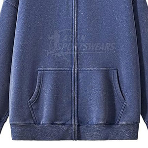 Sudaderas con Capucha de Secado Rápido y Transpirables con Lavado Ácido, Impresión de Logotipo Personalizada, Sudaderas con Capucha de Alta Calidad para Hombre con Lavado Ácido - Product Image 3