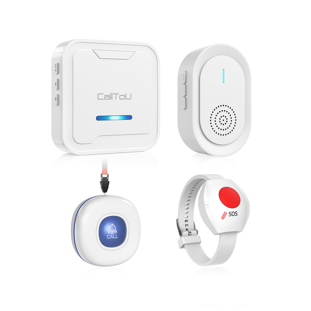 Daytech Long-Range Hospital Clinic Nursing Home Calling Pager System Waiter Call Buzzer Nurse Pager CE Certified 150m Wireless