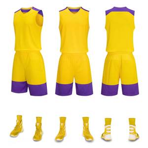 Maillot de basket-ball à séchage rapide respirant, imprimé par sublimation pour hommes, chemises uniformes pour l'équipe, vente en gros - Product Image 3
