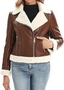 Chaqueta de cuero personalizada para mujer, abrigos de piel sintética a la moda, chaquetas de motorista ajustadas de invierno, prendas de vestir exteriores para mujer al por mayor - Product Image 4