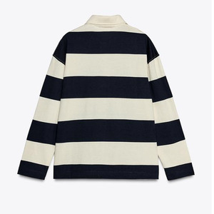 Sudaderas de cuello simulado de lana de manga larga Fabricante Logotipo personalizado Algodón de alta calidad Mujeres Premium Plain Heavy Weight Pullover - Product Image 6