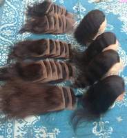Perruque Lace Front Cheveux Vierges Indiens Sans Colle HD Bob Bouclé Court Style Closure Qualité Supérieure Double Trame Faite à la Machine pour Femmes
