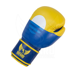 Guantes de boxeo impresos de buena calidad Guantes de boxeo de cuero con logotipo personalizado Guantes de boxeo resistentes - Product Image 4