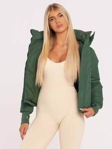 Nouvelle conception OEM Veste matelassée légère à manches longues imperméable pour femmes Haute qualité Personnalisée Fermeture éclair intégrale Pliable à capuche - Product Image 2