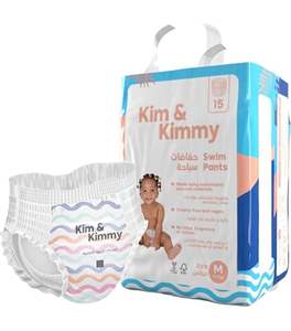 Couches jetables écologiques Kim & Kimmy pour bébés, taille 3, 6-11 kg, 60 unités, protection anti-fuite 12 heures, douces, respirantes, absorbantes - Product Image 5
