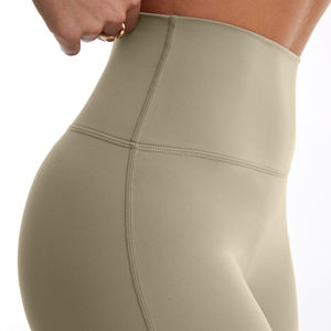 High Waisted <b>Knitted</b> Women's Gym <b>Leggings</b> Customized Butt Lifting Yoga Pants Breathable Anti-Bacterial - Product Image 2