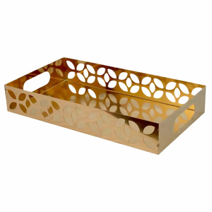 Bandeja rectangular más vendida, bandeja de servicio de diseño agradable para uso en la cocina y decoración del hogar, acabado pintado, nuevo artículo para Navidad - Product Image 1