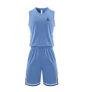 Uniforme de Baloncesto sin Mangas de Último Estilo, Diseño Transpirable, Talla Grande, 100% Poliéster, Nuevo Diseño con Logotipo Impreso - Product Image 1