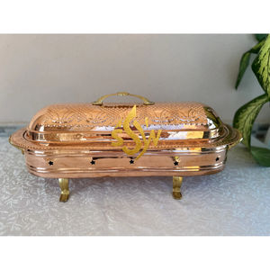 Ensemble de 3 casseroles en cuivre poli à la main, design embossé, texture texturée, fabrication indienne, très demandées. - Product Image 2