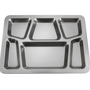 2026 KVR Stainless Steel Metal Food Thalis Dinner Round Dish Thali Serving <b>Tray</b> for Daily Use Party Restaurant - Product Image 5