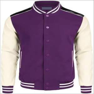 Chaqueta de cuero de bombardero vintage personalizada para hombre, chaqueta de béisbol universitaria de lana con logotipo superbordado unisex para hombre - Product Image 4