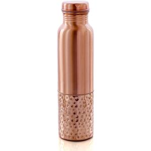 Bouteille d'eau en cuivre imprimée de conception florale blanche pour la conception écologique et durable ayurvédique de preuve de fuite de prestations de santé - Product Image 4