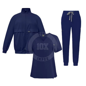Conjunto de uniforme médico de algodón 100% más vendido, Color personalizado y logotipo, los mejores conjuntos de uniformes - Product Image 2
