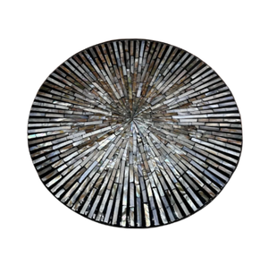 Plateau rond en bois rotatif artisanal de luxe avec incrustation de nacre pour la salle à manger, la décoration intérieure et usages multiples en provenance du Vietnam - Product Image 5