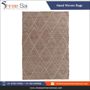 Tapis indien moderne fait main en coton écologique antidérapant, design personnalisé, best-seller, tissé à la main, à vendre - Product Image 3