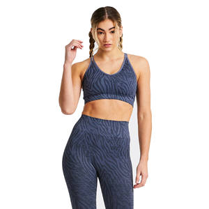 Femmes Fitness GYM WEAR BAS quantité minimale de commande Sans Couture Tricoté Yoga Ensembles Couleurs Contrastées Belle Creux Dos Gym Vêtements Personnalisé - Product Image 1
