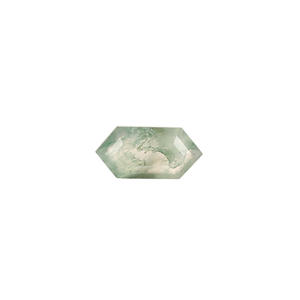 "Moss Agate Hexagon Cut 10x5mm 1,20 Cts Cuentas sueltas de piedras preciosas para la fabricación de joyas" - Product Image 2