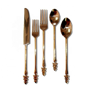 Wholesale Supply Factory Direct Stainless Steel Gold Mirror Polished Cutlery <b>Set</b> Finest Quality <b>Flatware</b> <b>Set</b> for Event Party Use - Product Image 3