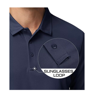 Polos de algodón orgánico para hombres Tela ecológica Ajuste suave Manga corta Ropa informal transpirable a granel - Product Image 5