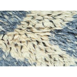 Tapis en laine noués à la main Zuri Ivory, motif géométrique 3D rectangulaire en puzzle pour la maison, le salon, la chambre, le couloir, modèle Afkw-129 - Product Image 3