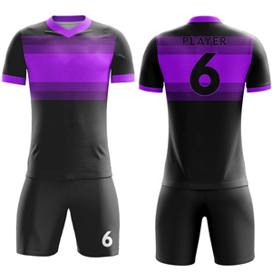 Alta calidad 100% poliéster transpirable fútbol Jersey conjuntos OEM entrenamiento de fútbol al por mayor uniformes de equipo en blanco - Product Image 3