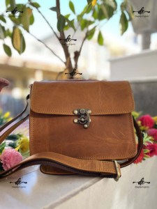 Hakiki deri çanta Crossbody kadın kullanımı için tek kollu çanta yeni tasarım el yapımı omuz Crossbody çanta - Product Image 5